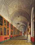 Hau Edward Petrovich Interiors of the Small Hermitage. The Northern Part of the Romanov Gallery - Hermitage